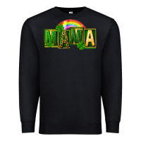 Black St. Patricks Day mama Premium Sweatshirt - FaDigitalArtStudio