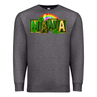 Charcoal Heather St. Patricks Day mama Premium Sweatshirt - FaDigitalArtStudio