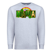 Heather Grey St. Patricks Day mama Premium Sweatshirt - FaDigitalArtStudio