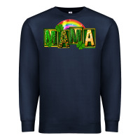 Navy St. Patricks Day mama Premium Sweatshirt - FaDigitalArtStudio