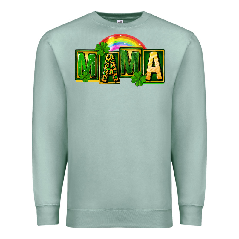 St. Patricks Day Mama Premium Sweatshirt by FaDigitalArtStudio | Teevron
