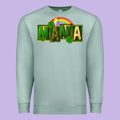 St. Patricks Day Mama Premium Sweatshirt Designed By Fadigitalartstudio