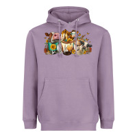 Lavender Cows And Coffee Heavyweight Hoodie - FaDigitalArtStudio