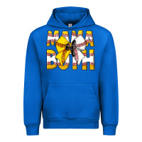 Cobalt Mama Of Both Urban Hoodie - CowhideDigitalArt