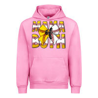 Fuchsia Pink Mama Of Both Urban Hoodie - CowhideDigitalArt