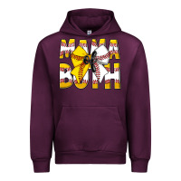 Mauve Wine Mama Of Both Urban Hoodie - CowhideDigitalArt