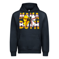Navy Mama Of Both Urban Hoodie - CowhideDigitalArt