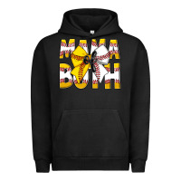 Pigment Black Mama Of Both Urban Hoodie - CowhideDigitalArt