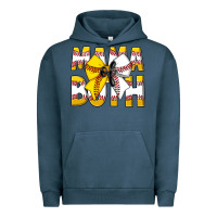 Pigment Midnight Navy Mama Of Both Urban Hoodie - CowhideDigitalArt