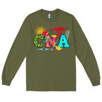 Army Green cna summer Long Sleeve Tee - RanaPortraitStore