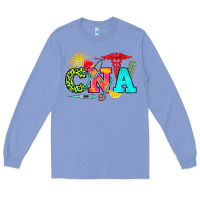 Colony Blue cna summer Long Sleeve Tee - RanaPortraitStore