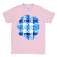 Bubblegum Pink Winter Tartan Patch Classic Tee - BundleAndBundleShop