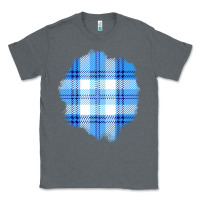 Charcoal Heather Winter Tartan Patch Classic Tee - BundleAndBundleShop