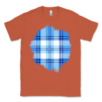 Copper Winter Tartan Patch Classic Tee - BundleAndBundleShop