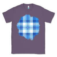 Lavender Winter Tartan Patch Classic Tee - BundleAndBundleShop