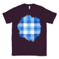 Plum Winter Tartan Patch Classic Tee - BundleAndBundleShop