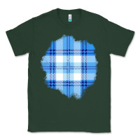 Sports Green Winter Tartan Patch Classic Tee - BundleAndBundleShop