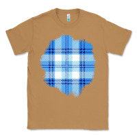 Toasted Coconut Winter Tartan Patch Classic Tee - BundleAndBundleShop