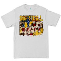 Dove Grey softball dad Premium Tee - Jasminsmagicworld