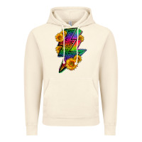 Vintage Artic LGBTQ+ Lightnin' Bolt With Sunflower Vintage Hoodie - BundleAndBundleShop