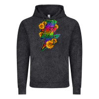 Vintage Black LGBTQ+ Lightnin' Bolt With Sunflower Vintage Hoodie - BundleAndBundleShop