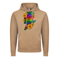 Lgbtq+ Lightnin' Bolt With Sunflower Vintage Hoodie | Teevron