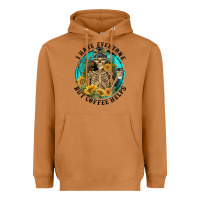 Meerkat I Hate Everyone But Coffee Helps Heavyweight Hoodie - FaDigitalArtStudio