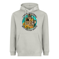Moon Dust I Hate Everyone But Coffee Helps Heavyweight Hoodie - FaDigitalArtStudio