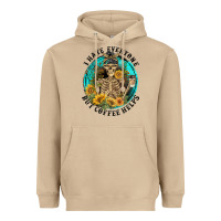 Mushroom I Hate Everyone But Coffee Helps Heavyweight Hoodie - FaDigitalArtStudio