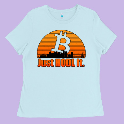 Just Hodl It New Orleans Skyline Retro Sunset Ladies Tee Designed By Jasminsmagicworld