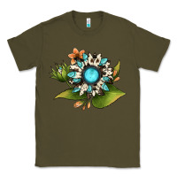 Army Green gemstone sunflower Classic Tee - JahusDesignShop