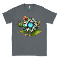 Charcoal Heather gemstone sunflower Classic Tee - JahusDesignShop