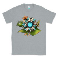 Heather Grey gemstone sunflower Classic Tee - JahusDesignShop