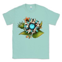 Seafoam gemstone sunflower Classic Tee - JahusDesignShop