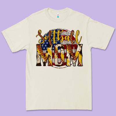 Softball Mom Premium Tee Designed By Jasminsmagicworld