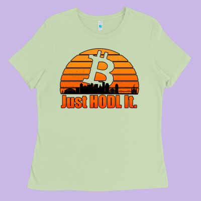 Just Hodl It New Orleans Skyline Retro Sunset Ladies Tee Designed By Jasminsmagicworld