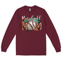 Burgundy Baseball Mom Long Sleeve Tee - Bettercallsaul