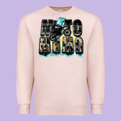 Moto Mama Mother's Day Premium Sweatshirt Designed By Fadigitalartstudio