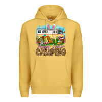 Antique Gold Happy Easter camping Premium Hoodie - OliviaCreatesArt