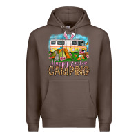 Coffee Happy Easter camping Premium Hoodie - OliviaCreatesArt