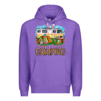 Purple Happy Easter camping Premium Hoodie - OliviaCreatesArt