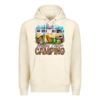 Sandshell Happy Easter camping Premium Hoodie - OliviaCreatesArt