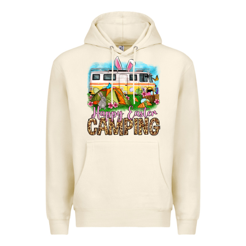 Happy Easter Camping Premium Hoodie by OliviaCreatesArt | Teevron