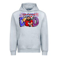 Heather Grey american dod Urban Hoodie - CowhideDigitalArt