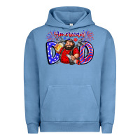 Pigment Pebble Blue american dod Urban Hoodie - CowhideDigitalArt
