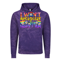 Cloud Purple LGBTQ I Won't Apologize For Who I Am Vintage Hoodie - BundleAndBundleShop