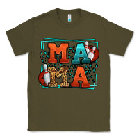 Army Green Bowling mama leopard frame Mother's Day Classic Tee - LillyAllenDesigns