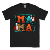 Black Bowling mama leopard frame Mother's Day Classic Tee - LillyAllenDesigns