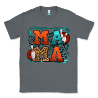 Charcoal Heather Bowling mama leopard frame Mother's Day Classic Tee - LillyAllenDesigns