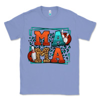 Colony Blue Bowling mama leopard frame Mother's Day Classic Tee - LillyAllenDesigns
